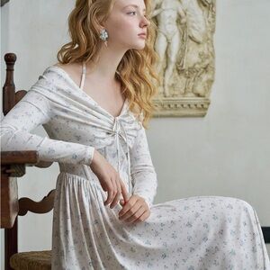 Lacemade long halter neck dress